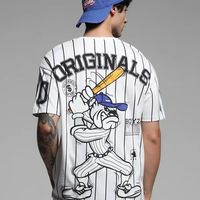 Jersey Baseball Pria Custom Bernapas 100% Poliester OEM Seragam Personal Nama Nomor Cetak Transfer Panas Pasokan Grosir