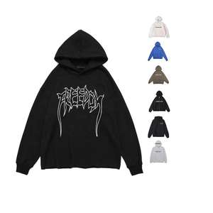 เสื้อฮู้ดดี้ผู้ชายแบบกำหนดเองสำหรับฤดูหนาว ปักลาย 3 มิติ พิมพ์ลายนูน ประดับด้วยคริสตัล ผ้าฟลีซ ดีไซน์ครอปท็อป กันลม ระบายอากาศได้ดี ผลิตจากโพลีเอสเตอร์/คอตตอน - Product Image 3