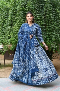 Designer Exclusive 2022 Indian Women's Traditional Wedding Lehenga Choli Hand <b>Block</b> <b>Print</b> Party All Seasons Full Stitch - Product Image 3