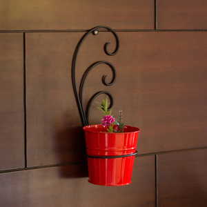 Macetas negras de interior colgantes de Metal de estilo lujoso moderno, macetas decorativas para balcón, decoraciones para el hogar, macetas y jardineras con soporte - Product Image 2