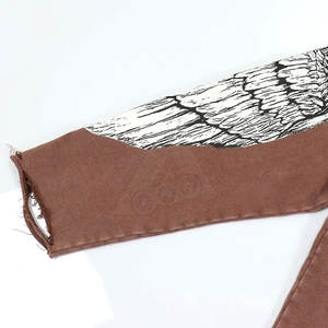 Sudadera con capucha con borde cortado desgastado de algodón/poliéster pesado para hombre de estilo de diseñador patrón de impresión personalizado tinte sólido transpirable - Product Image 3