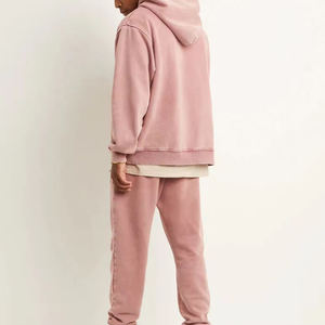 Sudadera con capucha lavada con ácido para hombre hecha a medida al por mayor con impresión de logotipo de diseño personalizado sudadera básica transpirable de secado rápido - Product Image 2