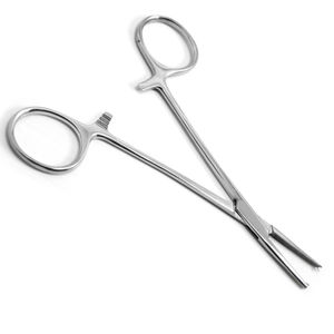 Pince hémostatique manuelle Crile en acier inoxydable avec pointe droite incurvée pour dissections émoussées tenant des sutures en chirurgie artérielle - Product Image 1