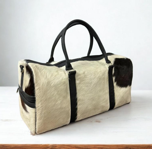 Large Capacity Classic Cowhide Duffle <b>Bag</b> Exclusive Luxury <b>Wheels</b> Travel Sports Gym <b>Overnight</b> Weekender Zipper Genuine Leather - Product Image 2