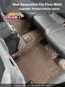 Nano Carbon Leather Car Mats Wholesale ODM Luxury <b>Accessories</b> for Cars Custom Car Floor Mats Mercedes Benz GLS-Class Full Set - Product Image 3