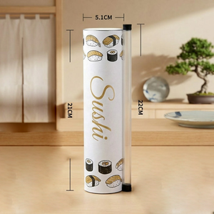 Caja cilíndrica de papel kraft personalizada de grado alimenticio para <span class=keywords><strong>sushi</strong></span> con tubo push-pop, contenedor de salsa y palillos - Product Image 3