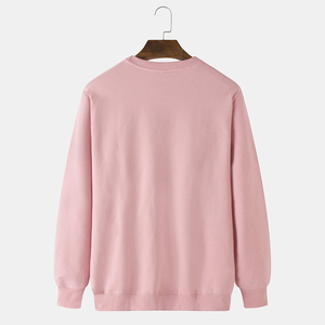 เสื้อสเวตเตอร์แขนยาวแบบเต็มตัวสำหรับผู้ชายผ้าโพลีเอสเตอร์/ ผ้าฝ้าย GSM สูงสำหรับฤดูใบไม้ผลิแฟชั่น - Product Image 2