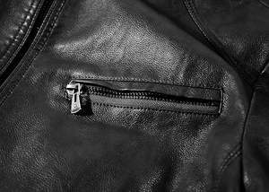 Chaqueta de invierno acolchada gruesa para motociclista, estilo urbano, corte ajustado, cremallera frontal, cuello alto, bolsillos de lona, versátil y elegante, 100% - Product Image 4