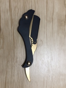 Maquinilla de afeitar de garganta de corte recto con hoja de acero inoxidable profesional para BARBER SALON RASOIRS RASOI NAVALHA - Product Image 3