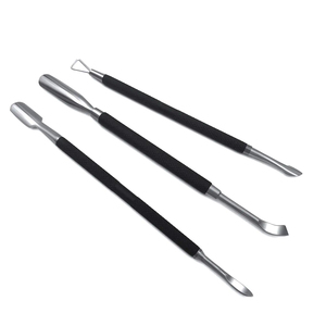 MORGANS INDUSTRIES Luxury Mirror Polished Stainless Steel Dual-End Reusable Cuticle <b>Nail</b> Pusher Professional <b>Nail</b> Care <b>Tools</b> - Product Image 6