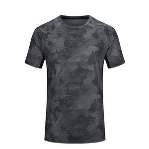 เสื้อยืดออกกำลังกายคอกลมผู้ชายรุ่นใหม่ แห้งเร็ว ระบายอากาศดี ผ้าฝ้าย/ใยไผ่ 220 กรัม ผ้าถัก สำหรับเล่นกีฬา - Product Image 2