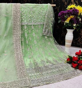 Bộ Đồ Lưới Anarkali Salwar <span class=keywords><strong>Kameez</strong></span> Độc Quyền/Thiết Kế Váy Pakistan Salwar <span class=keywords><strong>Kameez</strong></span>/Trang Phục Dự Tiệc Với Công Việc Thêu Nặng - Product Image 6