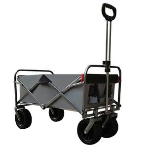 Usine directe belle <span class=keywords><strong>chariot</strong></span> pliant Portable en acier inoxydable <span class=keywords><strong>chariot</strong></span> <span class=keywords><strong>jardin</strong></span> plage Wagon Camp utilitaire Wagon - Product Image 1