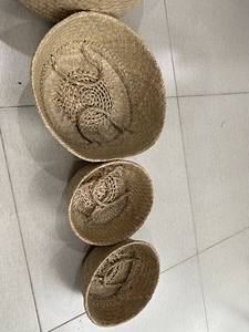 ตะกร้าหญ้าทะเลธรรมชาติคุณภาพสูงราคาร้อนตะกร้าทอหญ้าทะเลจากเวียดนาม - Product Image 3