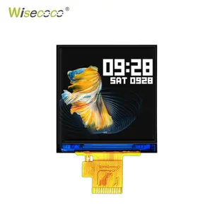 Tela portátil SPI Uart para console de jogos Wisecoco, solução de porta, tela LCD de 1,54 polegadas 240*240 220cd/m2