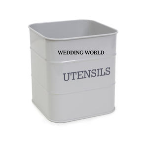 Three Compart Meant Metal Utensil Holder Creative Design Handmade Flatware <b>Caddy</b> Hot Selling New Utensil Holder - Product Image 4