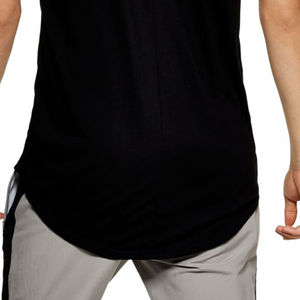 Vente en gros été confortable coton personnalisé simple hommes t-shirt respirant col rond de haute qualité vierge microfibre t-shirts - Product Image 5