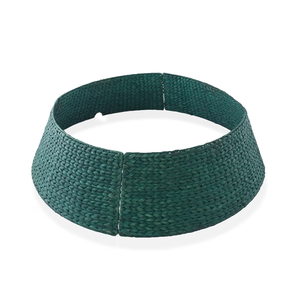 Nuevo color tejido jacinto de agua redondo árbol de Navidad collar falda decoraciones de Navidad árbol hecho en fábrica de Vietnam - Product Image 1