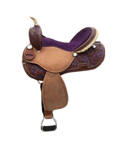 Juego de tachuelas de cuero genuino de primera calidad, monturas de carreras occidentales e inglesas para montar a caballo - Product Image 2