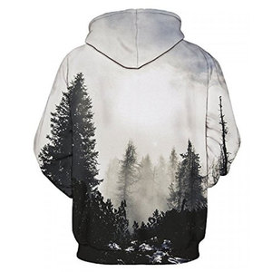 Sudadera de Felpa para Hombre de Alta Calidad, Mezcla de Algodón Grueso, con Logotipo Personalizado, Impresión Digital, Ropa Urbana para Invierno - Product Image 4