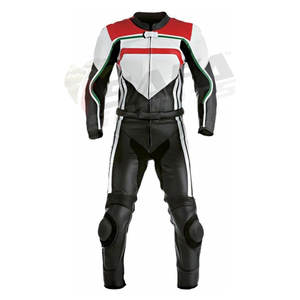 Combinaison en cuir de course de moto fabriquée au Pakistan, conçue sur mesure, vêtements de sport respirants de grande taille pour motocycliste - Product Image 3