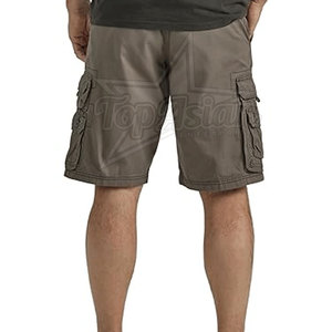 Pantalones cortos cargo personalizados OEM para hombre, 100% algodón, informales, con múltiples bolsillos, para exteriores, senderismo, ropa de trabajo, cintura media, secado rápido, patrón sólido - Product Image 3