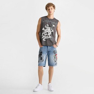 La mejor camiseta gráfica con cuello redondo para hombre Patrón impreso en material polar de poliéster/algodón - Product Image 2