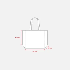 Borse Shopper Promozionali Eco-Friendly in R-PET con Manici Lunghi e Design Resistente con Soffietto - Product Image 6