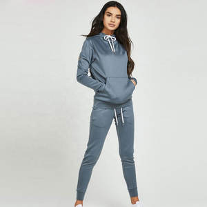 Conjunto de chándal para mujer Diseño de logotipo personalizado, atuendo de 2 piezas de manga larga, suministro de fábrica OEM. - Product Image 5