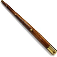 Règle de marche fabriquée à la main, bâton en bois avec incrustation en laiton, bâton de marche, engrenages Steampunk 22 pouces