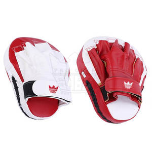 Best Sale Curved Shape Leather MMA Gloves Focus Mitts Boxing/<b>Kick</b> Boxing Hand <b>Shield</b> Customizable Moisture Wicking Hook Loop - Product Image 5