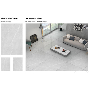 Meilleur design 1200X1800mm Carreaux de sol numériques émaillés en porcelaine polie Texture solide avec style moderne Fournisseur supérieur - Product Image 3