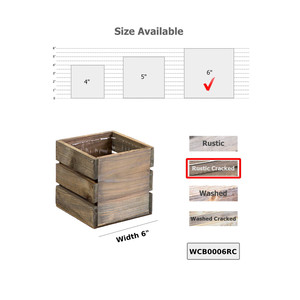WCB0006RC - กล่องไม้ใส่ไวน์สไตล์เรโทร - 6 นิ้ว - Product Image 3