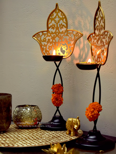 Grand bougeoir en métal pour chandelier pour extérieur brillant finition argent décoratif bougeoir en aluminium en métal - Product Image 4