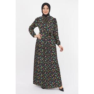 เดรสลำลองลายดอกไม้สไตล์มินิมอลจาก Mega Merchant ตกแต่งด้วยผ้าทอลายพิมพ์ที่ซักได้ ผลิตจากผ้าฝ้าย 100% - Product Image 1