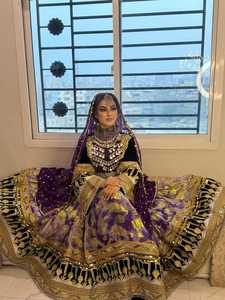 Vestido Afgano Kuchi de Primera Calidad, Superventas en 2025, para Mujer, para Bodas y Fiestas, con Estilo Modesto, Decoración de Encaje con Cremallera - Product Image 5