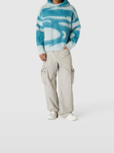 Sudadera con Capucha de Mohair, Estilo Holgado, Hombros Caídos, Chaqueta de Punto, Abrigo, Cárdigan, Suéter con Capucha de Mohair para Hombre - Product Image 4