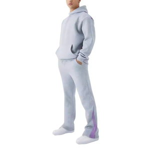 Survêtement surdimensionné pour hommes, nouvelle collection, couleur unie, saison d'hiver, fabricant OEM - Product Image 1