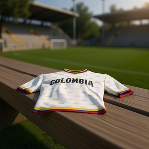 Maglia da Calcio Unisex Colombia WC 2023 con Motivo Bandiera, Top per Tifosi, Regalo per il Giorno della Partita, Diverse Taglie - Product Image 3