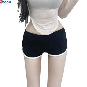 BOBBIN INDUSTRIES Premium Quality Summer Women's <b>Shorts</b> <b>Plus</b> <b>Size</b> Solid Color Yoga Beach Pants <b>Elastic</b> Quick Dry Breathable - Product Image 6