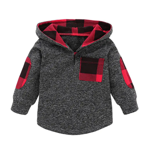 Moda con capucha Niño chándal sólido algodón niños ropa deportiva para venta al por mayor conjunto estilo - Product Image 2