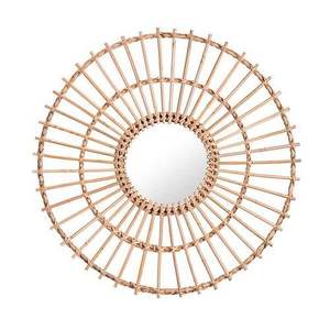 Top nouveau Design rotin tissé mur Salon miroir grand et petit miroir rond personnaliser paquet salon meubles - Product Image 5