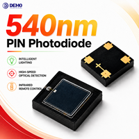 Capteur optique à réponse rapide, photodiode SMD PIN à détection de lumière verte 540 nm, vue de dessus, pour rayonnement infrarouge
