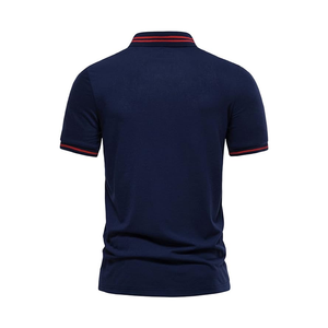 Ventes directes d'usine personnalisées, polos en coton doux, polos de golf pour hommes, col montant, 100% coton, polos pour hommes - Product Image 3