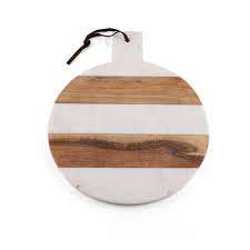 Tabla de cortar de madera y mármol hecha a mano para cocina, tabla de cortar de madera y mármol de primera calidad con mango a un precio asequible - Product Image 3