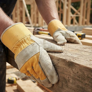 Guantes de Trabajo de Seguridad de Cuero Profesionales, Resistentes al Calor, Reductores de Impactos, para Fabricación, Construcción, Tareas al Aire Libre - Product Image 5