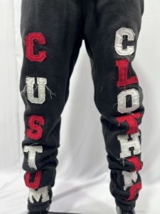 Personalizado de alta calidad desgastado bordado Jogger ácido lavado Scrunch inferior pantalones de chándal de talla grande cintura elástica pantalones de chándal para hombre - Product Image 5
