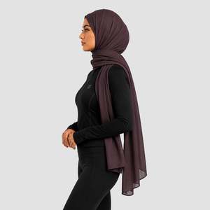 Hijab triangulaire lavable GAI Basic de couleur mauve - Product Image 3