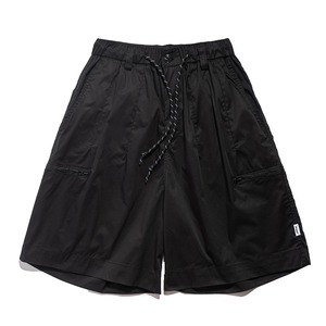 Solid Color Multi-Pocket Cargo <b>Shorts</b> <b>Mens</b> Summer Casual <b>Knee</b>-<b>length</b> <b>Shorts</b> Elastic Waist Loose Half Pants <b>Men</b> - Product Image 5