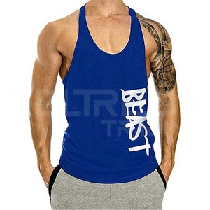 Chaleco de entrenamiento informal para hombre de mejor diseño, mezcla de algodón para vacaciones, poliéster que absorbe la humedad, nueva camiseta sin mangas con estilo personalizada - Product Image 4